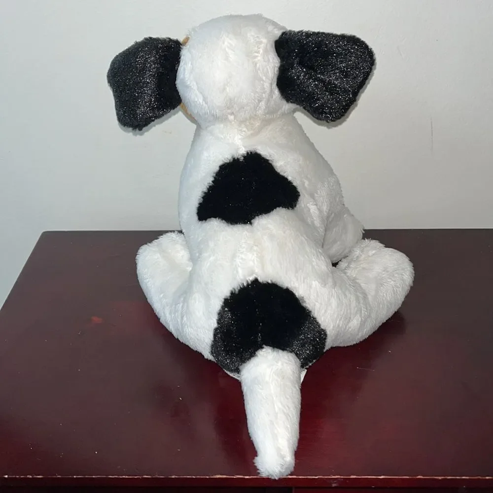 Ganz Petey Puppy Plush Stuffed Dog Black White Brown NWOT Toy